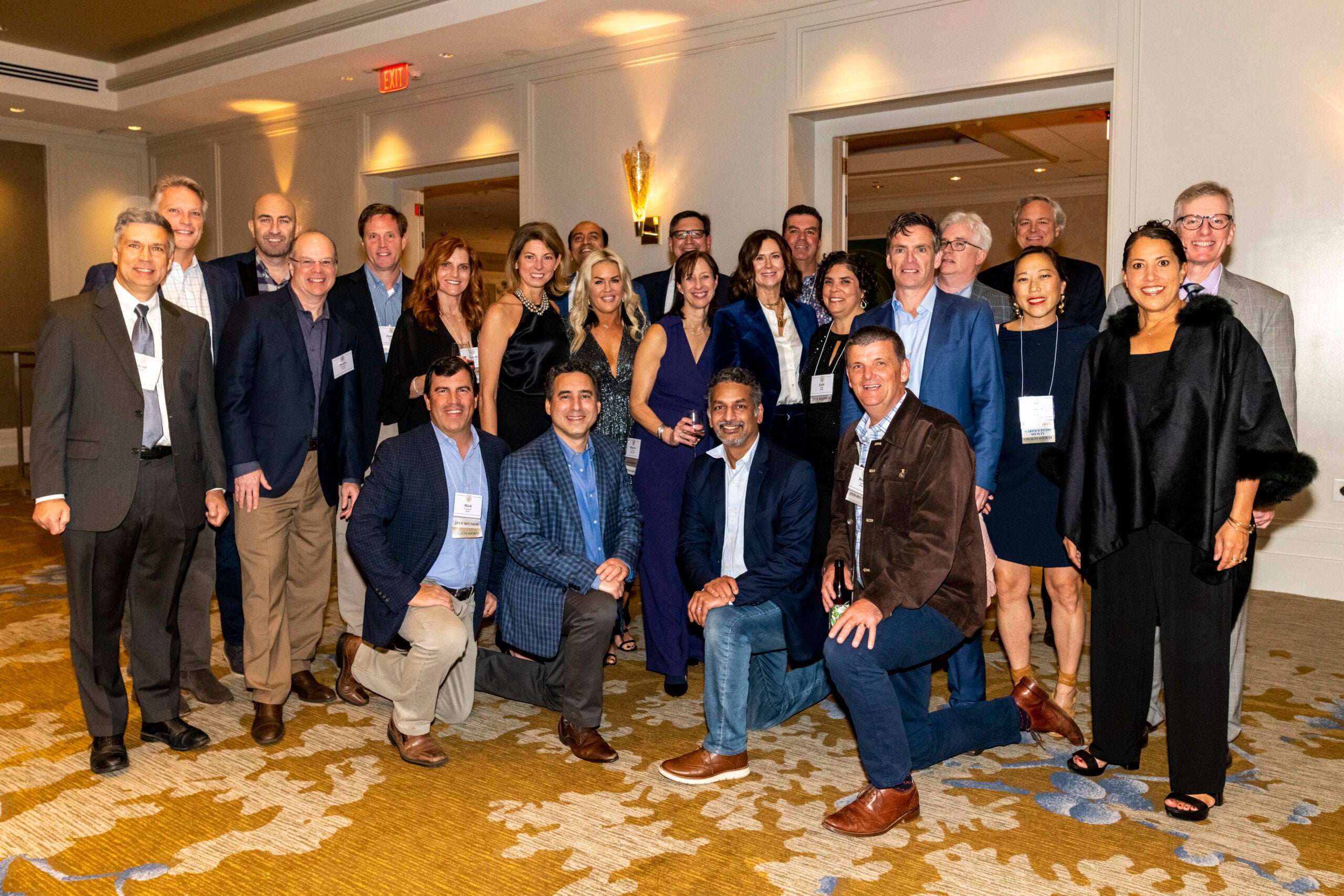 Medical reunion attendees gather for a photo