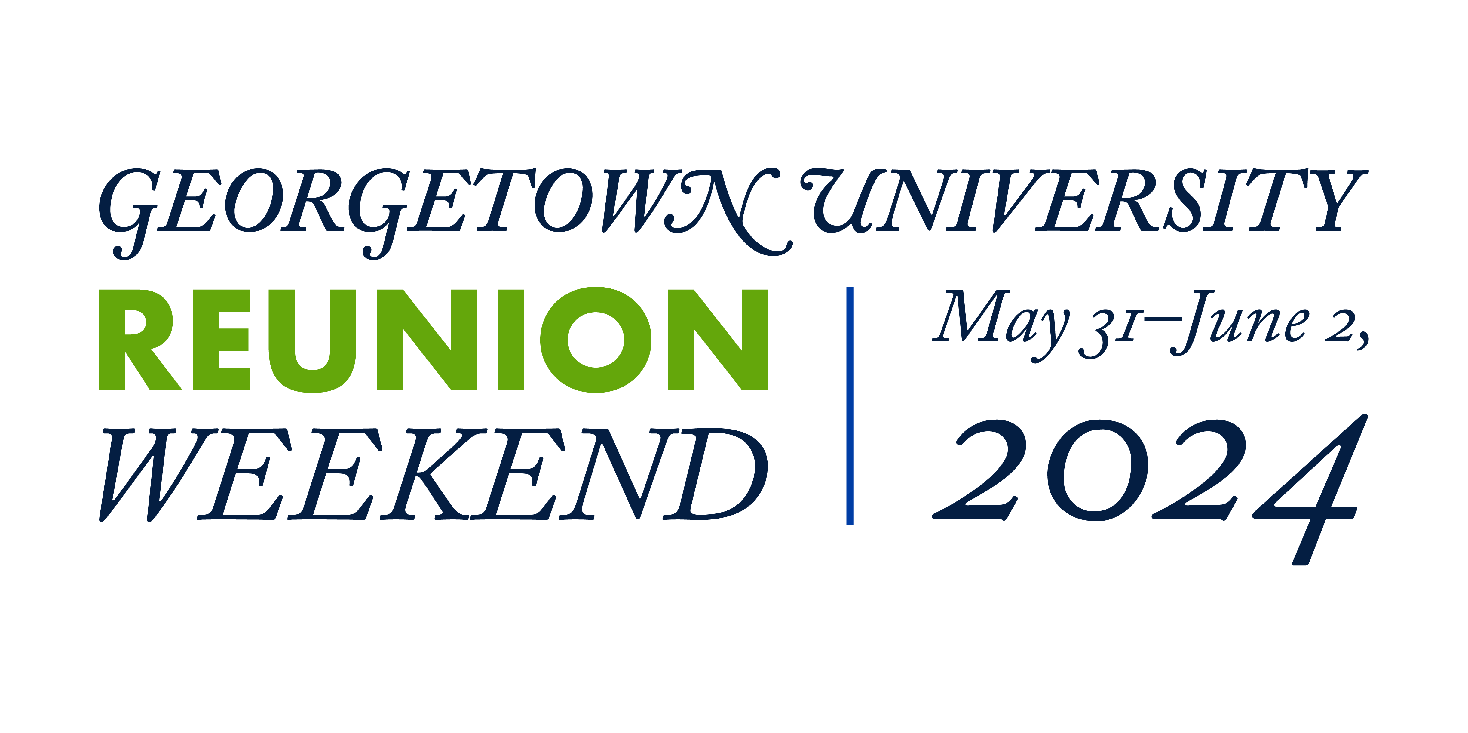 georgetown university reunion weekend: may 31-june 2, 2024
