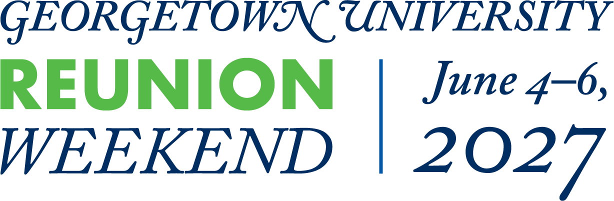 georgetown university weekend reunion June 4-6, 2027